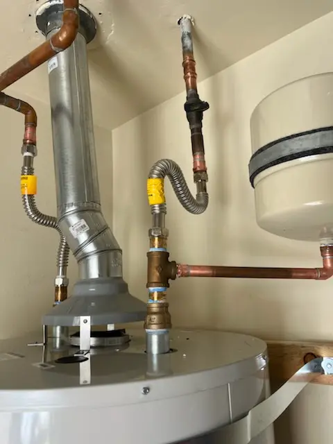 Water heater installation and plumbing repair in West Cheshire